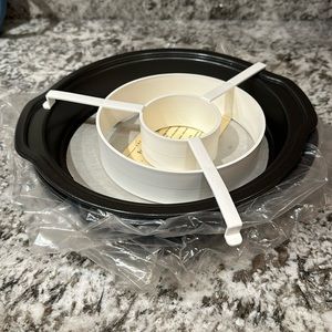 Three baking pans with checkerboard insert